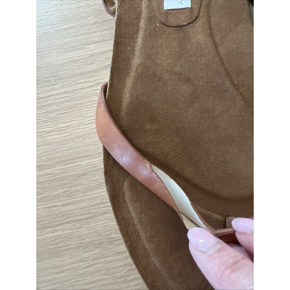 Stella McCartney Women's Sandals Size 39.5 Toe Strap Leather Cork --Damaged! - Picture 6 of 15